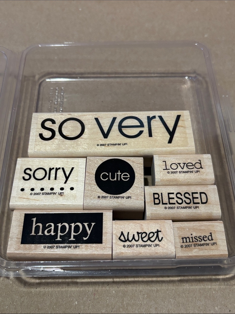 Stampin' Up! Vintage Stamp Set So Very